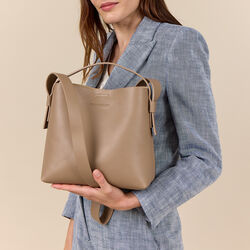 MINI CITY Shoulder Bag, stone, Bella Ballou