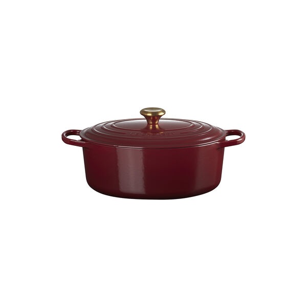 Signature oval gryte 6,3 L, garnet, Le Creuset