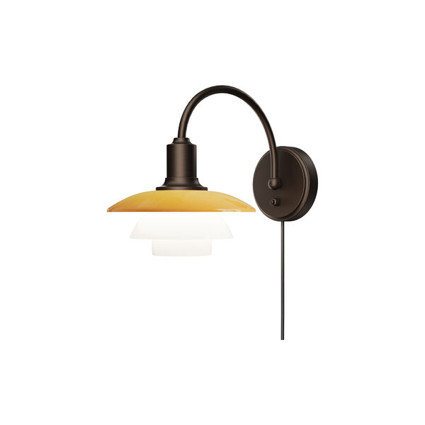 PH 2/2 Vegglampe Centenary Edition, amber/opal white, Louis Poulsen
