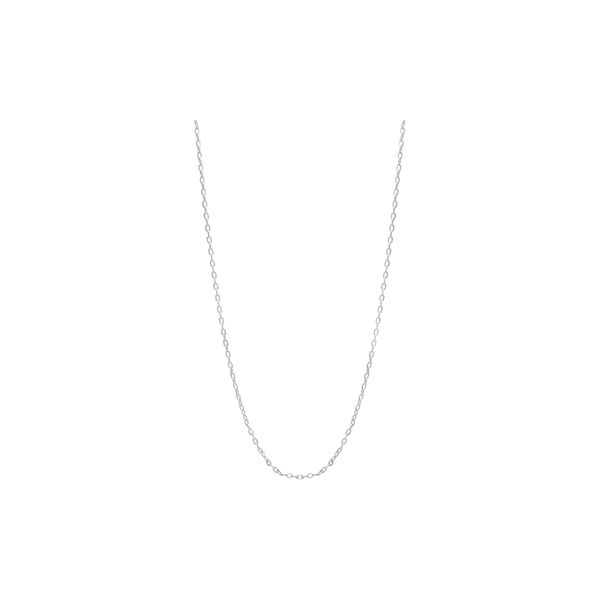 Charm halskjede, sølv, WHO IS SHE