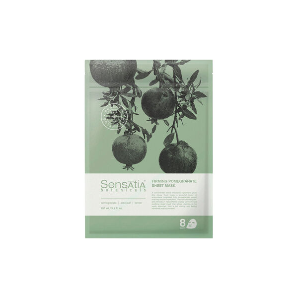 Firming Pomegranate Sheet Mask – 8 masks, Sensatia Botanicals
