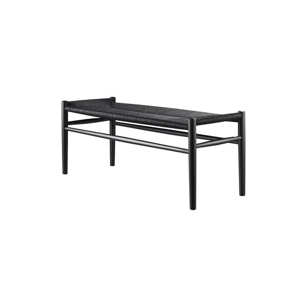 J83B benk, sort, FDB Møbler