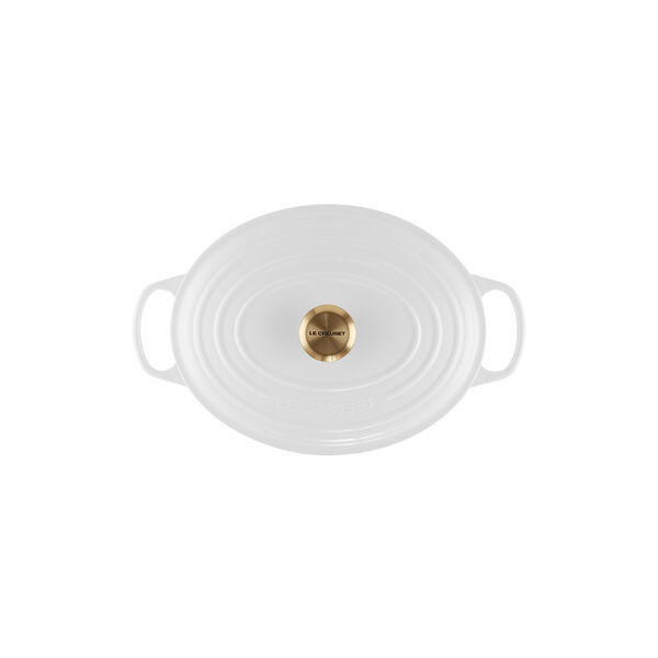 Signature oval gryte 31 cm, white, Le Creuset
