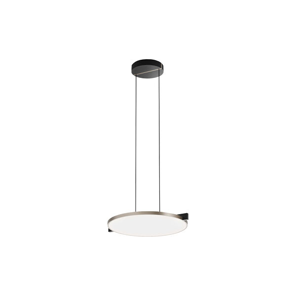 INLAY S3 DISC Pendant, matt black/satin gold, LIGHT-POINT