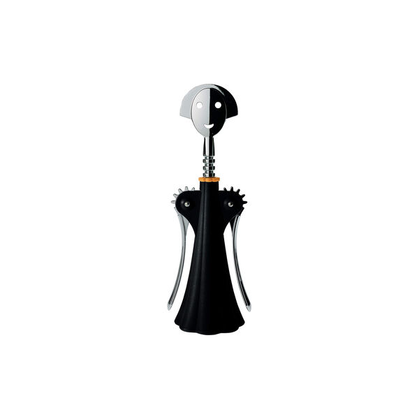 Anna G vinopptrekker, sort, Alessi