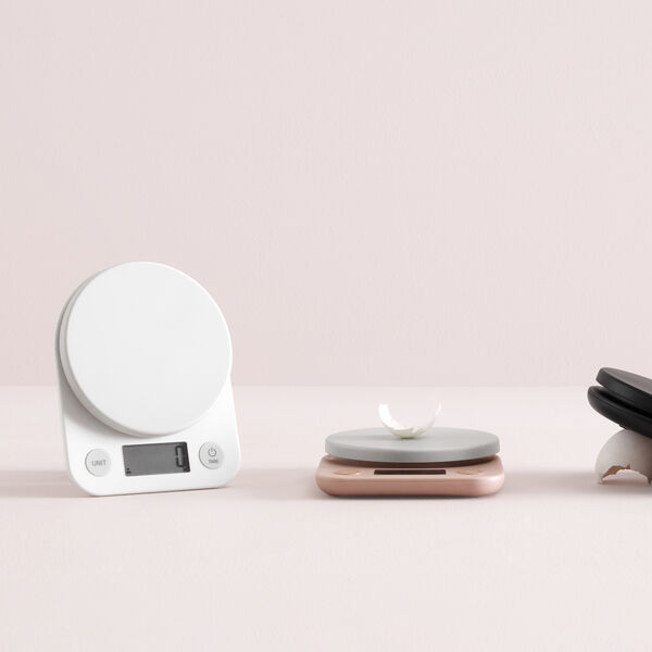 FOODIE kjøkkenvekt, white, RIG-TIG