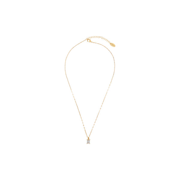 Crystal Baguette & Dainty Chain halskjede Crystal Baguette & Dainty Chain halskjede, Orelia