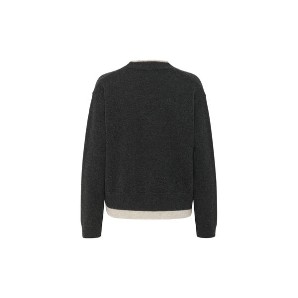 MWTracy Knit Cardigan, dark grey melange, My Essential Wardrobe