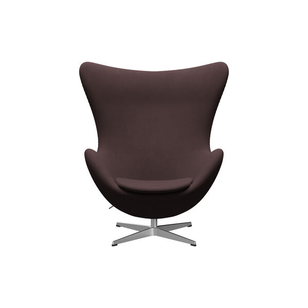 Egg&trade; 3316 loungestol, Christianshavn 1135 blue/orange/satin brushed aluminium, Fritz Hansen