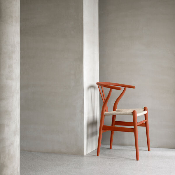 CH24 Y-stolen spisestuestol, soft terracotta, Carl Hansen & S&oslash;n
