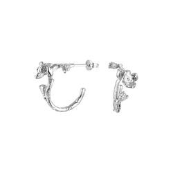 Forglemmigej &oslash;reringer, s&oslash;lv, Flora Danica Jewellery