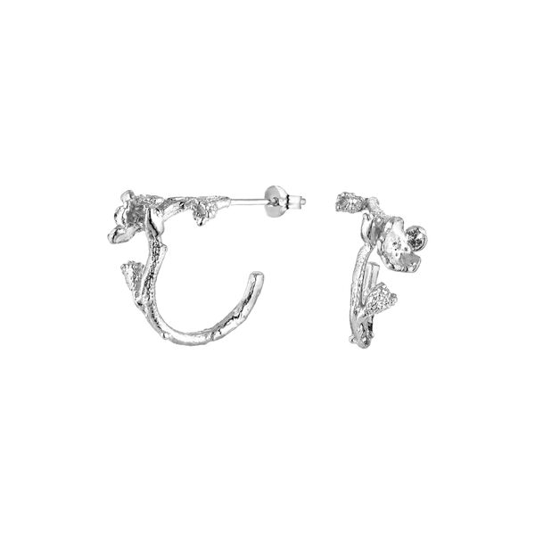 Forglemmigej &oslash;reringer, s&oslash;lv, Flora Danica Jewellery