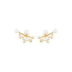 VENUS SYMPHONY EARRINGS GILDED, light yellow, House of Vincent