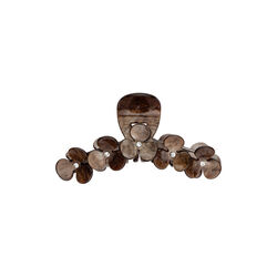 Flower H&aring;rklemme X Large, chocolate brown w/crystal, DARK department