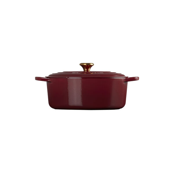 Signature st&oslash;pejern oval gryte &Oslash; 31 cm, garnet, Le Creuset