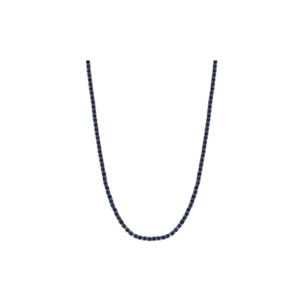 Mini Ballier halskjede, blå/sølv, Luv Aj