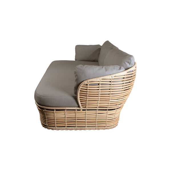 Basket 2-seter sofa inkl. putesett, natural/taupe Basket 2-seter sofa inkl. putesett, natural/taupe, Cane-line