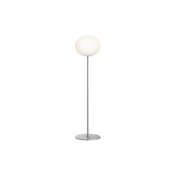 Glo-Ball F1 Floor Lamp, silver/opal, Flos