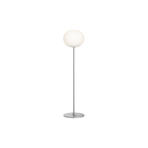 Glo-Ball F1 Floor Lamp, silver/opal, Flos