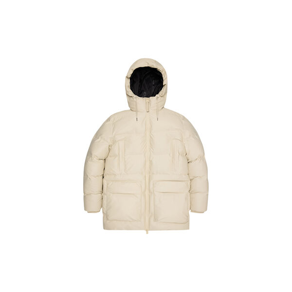 Alta  lang puffer cargo Jakke, dune grain Alta  lang puffer cargo Jakke, dune grain, Rains