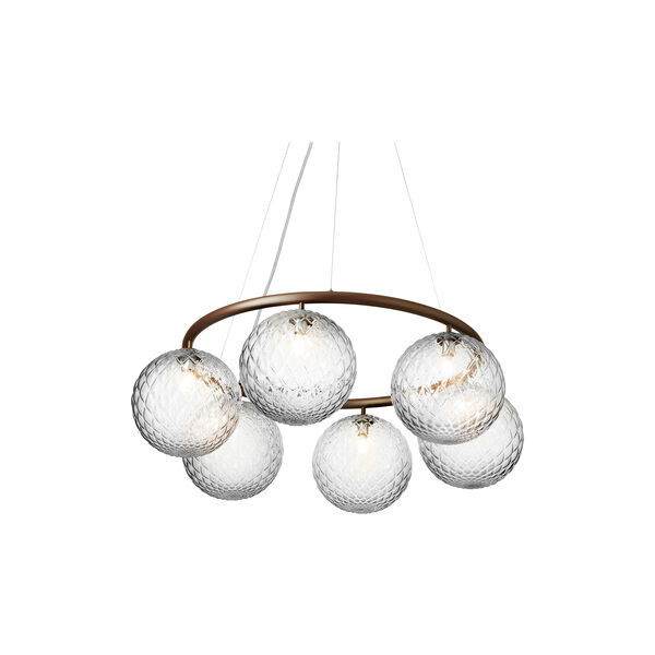 Miira 6 Circular Pendant, dark bronze/optic clear Miira 6 Circular Pendant, dark bronze/optic clear, Nuura