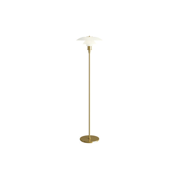 PH 3½-2½ gulvlampe, messing PH 3½-2½ gulvlampe, messing, Louis Poulsen