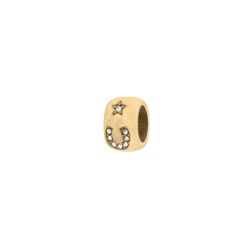 Lucky Small Bead Charm, gold, DARK department