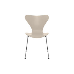 Serie 7™ 3107 farget stol, light beige/chrome, Fritz Hansen
