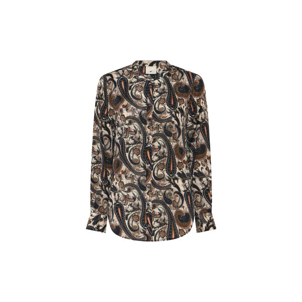 651HMMaple shirt, earthy paisley print, Heartmade