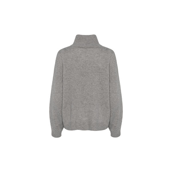 CasiaGZ genser med h&oslash;y hals, river stone melange, Gestuz