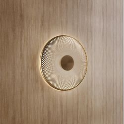 Glint vegglampe small, brass, Northern