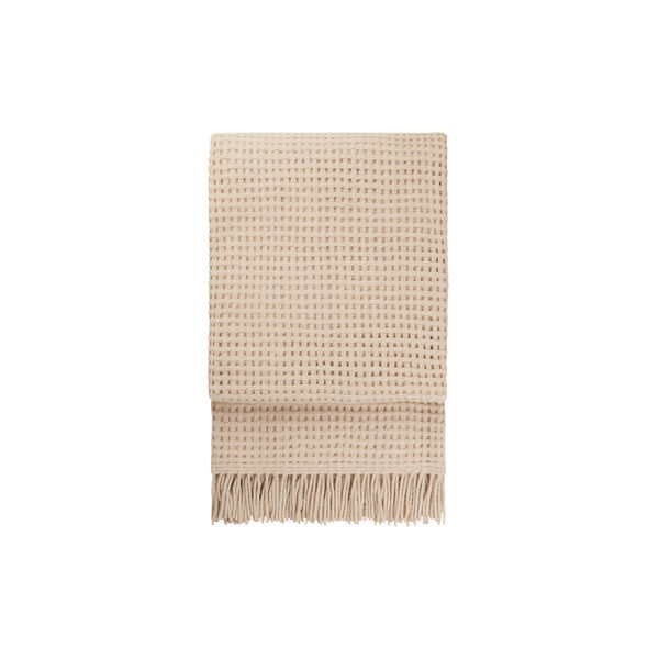 Basket pledd, beige, ELVANG