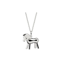 Hesten i s&oslash;lv med kjede, Kay Bojesen Jewelry