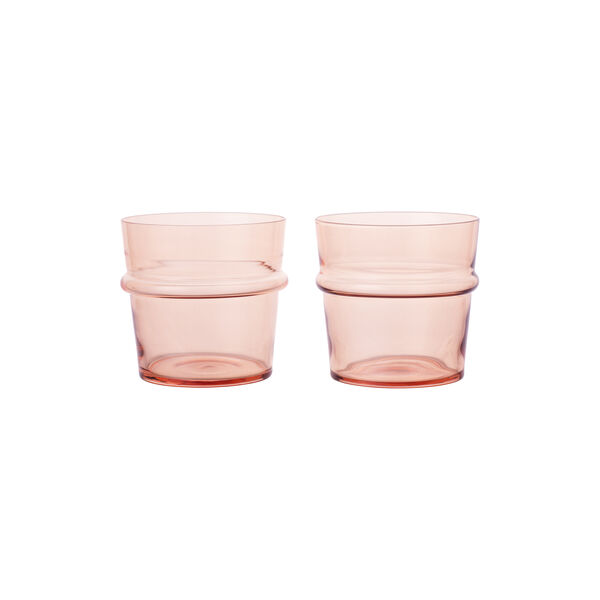 Boya Lavt glass 2 stk., blush, Ferm Living