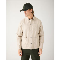 Vent Canvas 200 classic overshirt - GOTS/Vegan, light feather gray, KnowledgeCotton Apparel 