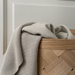 Strikket kj&oslash;kkenh&aring;ndkle, light stone, Humdakin