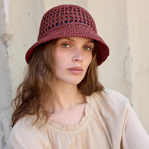 RAFFIA&nbsp;Hatt, bordeaux, Bella Ballou