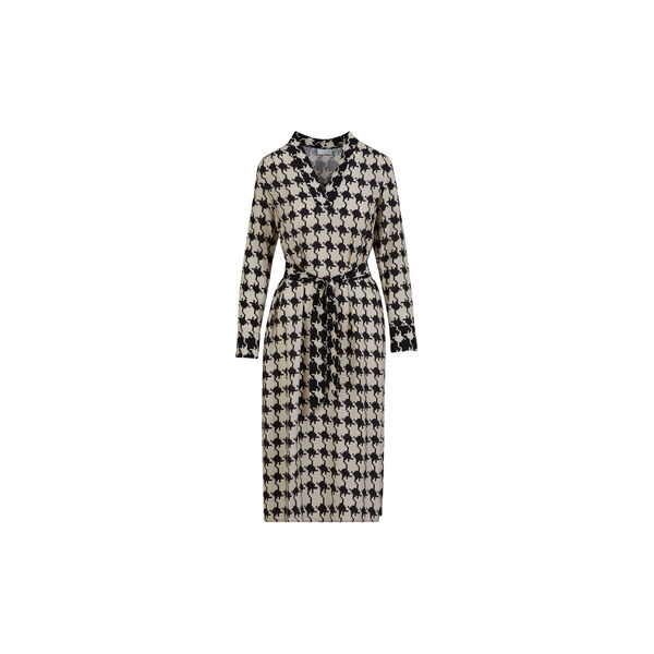 Long dress in houndstooth print, houndtooth mix print - 901 Long dress in houndstooth print, houndtooth mix print - 901, Coster Copenhagen