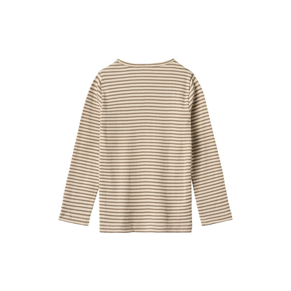 T-shirt L/S Stig, 9570 stone stripe T-shirt L/S Stig, 9570 stone stripe, Wheat