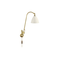 Bestlite BL6 vegglampe, matt hvit/messing, GUBI