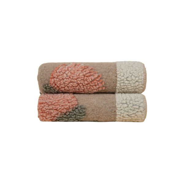 FANE SALMON Boiled wool pledd150x190 cm, Frati Home