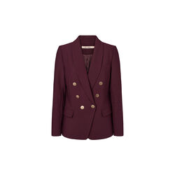 6801RDFComfyEloise blazer, merlot, RUE de FEMME