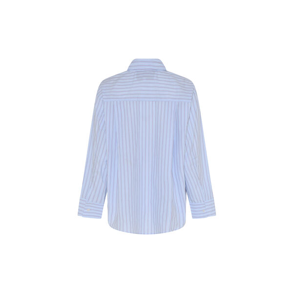 Josephine Oversize Shirt, red/blue stripe, LA RŌUGE