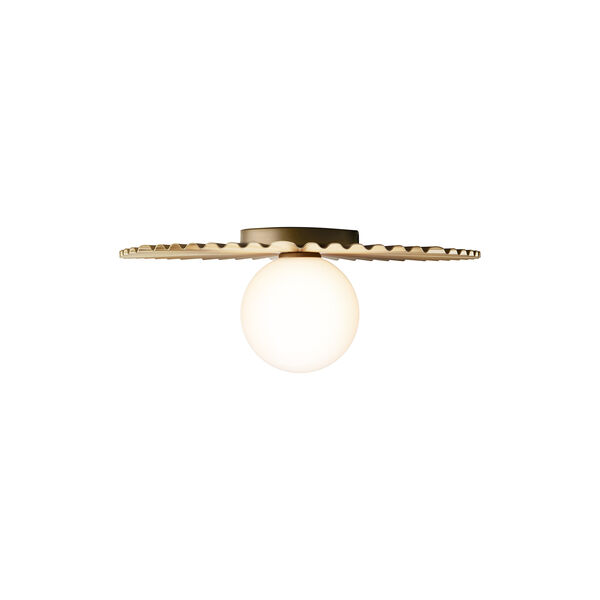 Liila Muuse Medium Ceiling Lamp, nordic gold/opal, Nuura