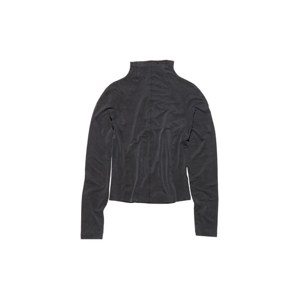 Trim LS, washed black cupro, HOPE