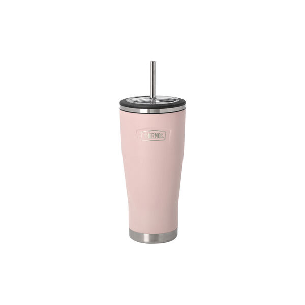 Termo krus med sugerør, rosa, Thermos