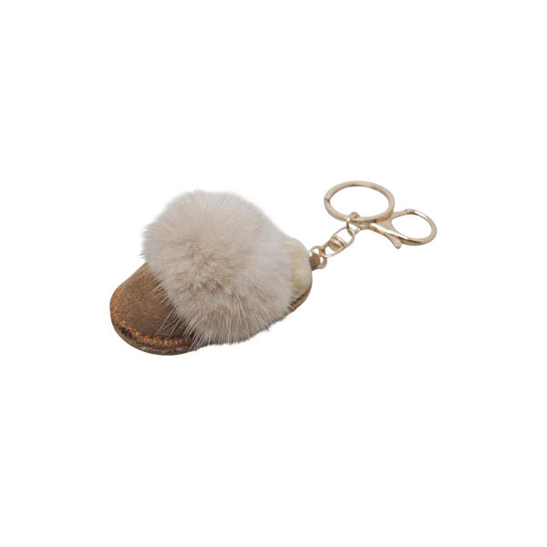 Veskepynt t&oslash;ffel, beige, 7 DAYS