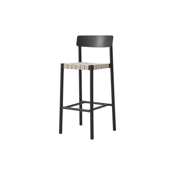 Betty TK15 Bar Chair, black lacquered ash/natural, &Tradition