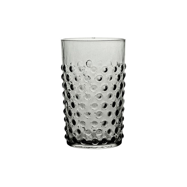 Hobnail Glass 20 cl, grey smoke, Klimchi