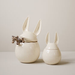 EATING RABBIT skål large, vanilla, DBKD